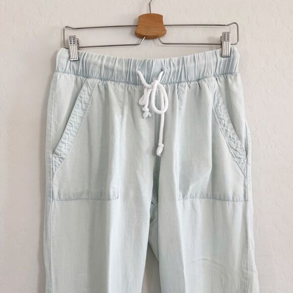 Soft Surroundings Chambray Jogger Drawstring Pants Size S - Picture 6 of 10
